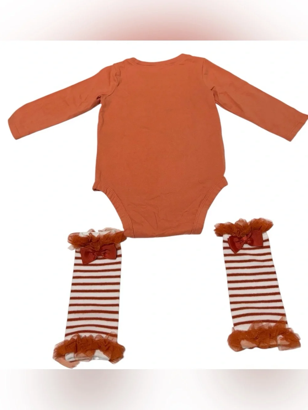 Carter’s Baby Girl 12M Fall Holiday Outfit Bundle Red Knit Dress & Bodysuit